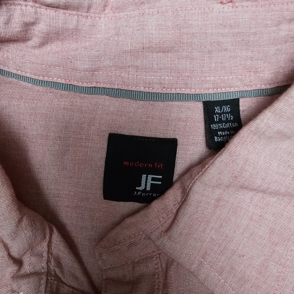 Men's light red button down - Picture 2 of 3